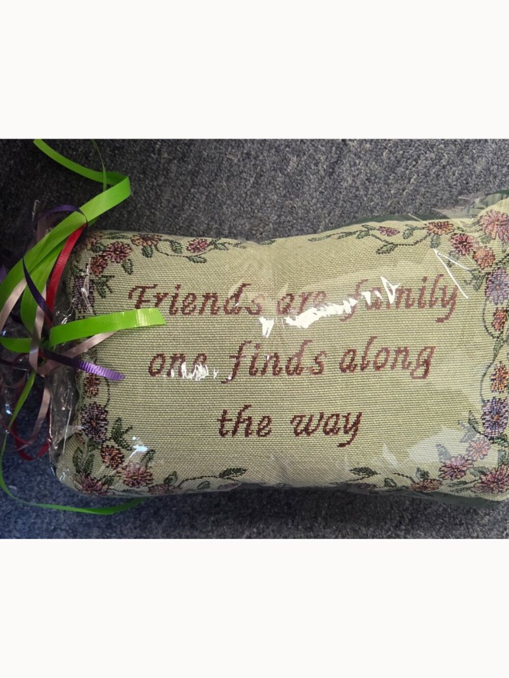 Friends Are Family Decorative Throw Pillow